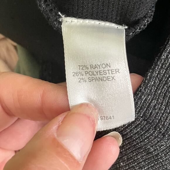 J. Jill Wearable Collection Rib Knit Dress Pants Faux Front Zipper sz. L #CC - Picture 6 of 8